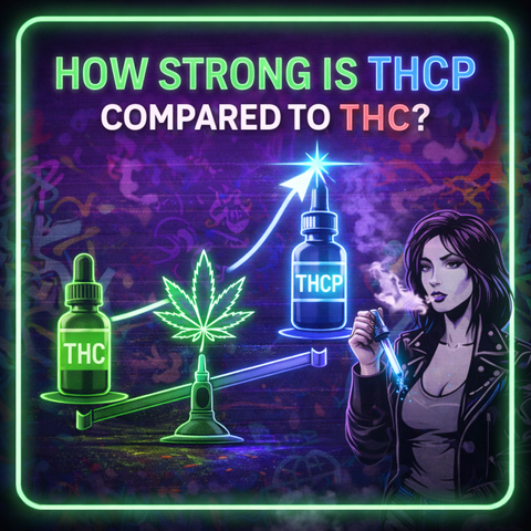 How Strong Is THCP Compared to THC?