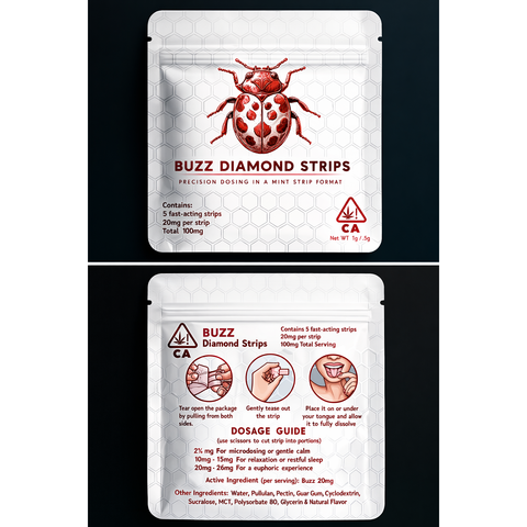 Pollinate THCP Buzz Diamond Mint Strips