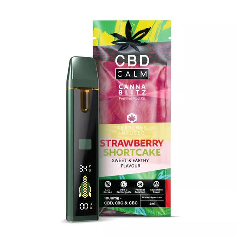 CBD Calm CANNABLITZ 1800mg Prefilled Vape Kit