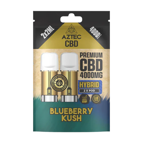 🌿 Aztec CBD 4000mg Broad Spectrum Refill CBD Pods X2ml Pods