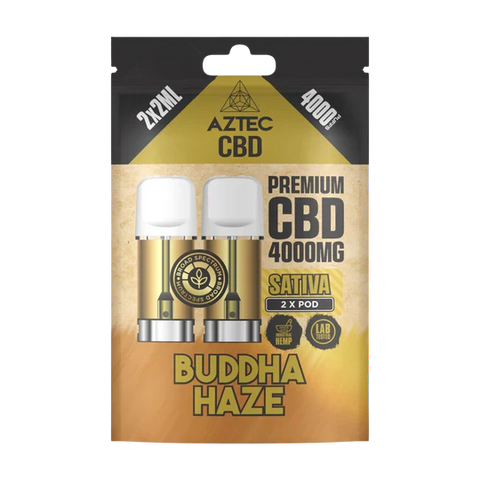🌿 Aztec CBD 4000mg Broad Spectrum Refill CBD Pods X2ml Pods
