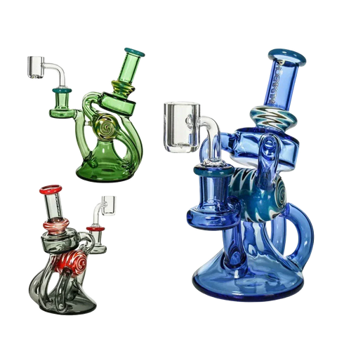 Phoenix Star 6.8" Recycler Dab Rig With Quartz Banger