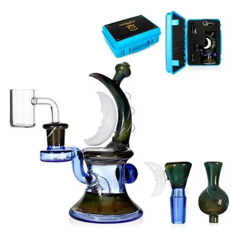 Phoenix Star Crescent Moon 4 Piece Dab Rig Kit