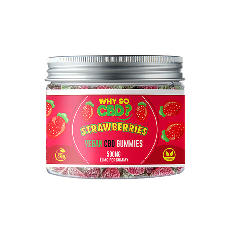 Why So CBD? 500mg Broad Spectrum CBD Small Vegan Gummies
