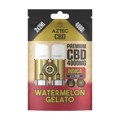 🌿 Aztec CBD 4000mg Broad Spectrum Refill CBD Pods X2ml Pods