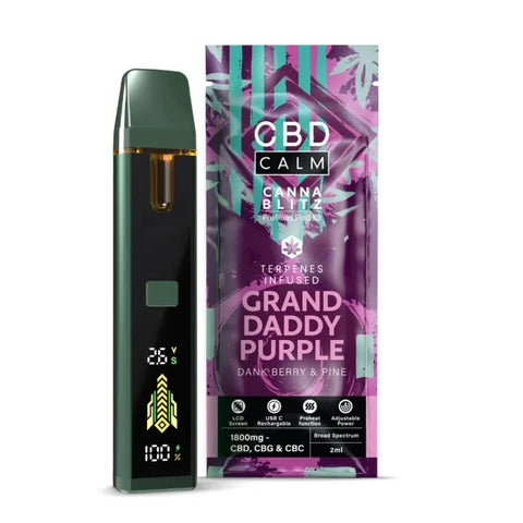 CBD Calm CANNABLITZ 1800mg Prefilled Vape Kit