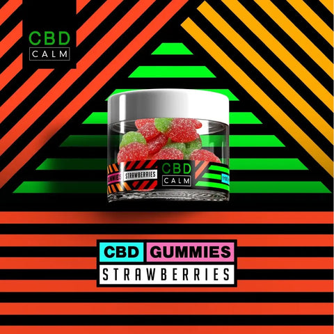 CBD Calm 1100mg Strawberries Gummies