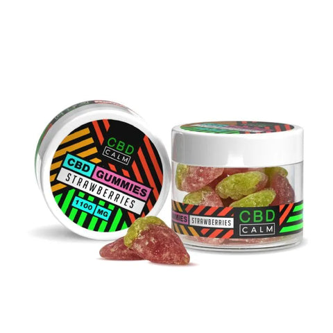 CBD Calm 1100mg Strawberries Gummies