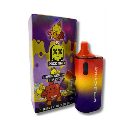X10 Pack Man X Melt Digital LCD THCP Filled Vape 1.0ml (UK COMPLIANT)
